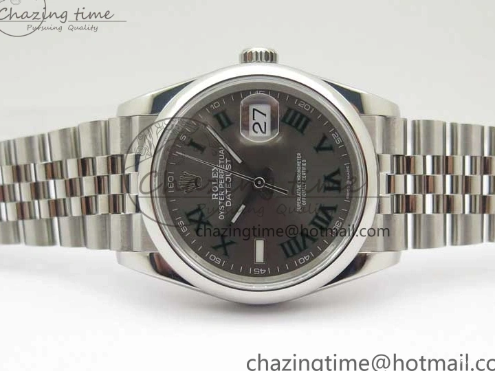 MiroTime 0420 Durable DateJust 36 SS 126200 BP Maker 1:1 Best Edition Gray Roman Dial on Jubilee Bracelet 2530